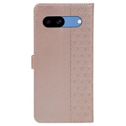 For Google Pixel 8a Case Magnetic Clasp Four-Leaf Clover Leather Phone Cover