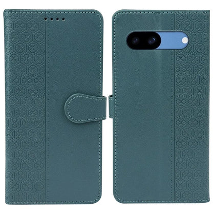For Google Pixel 8a Case Magnetic Clasp Four-Leaf Clover Leather Phone Cover