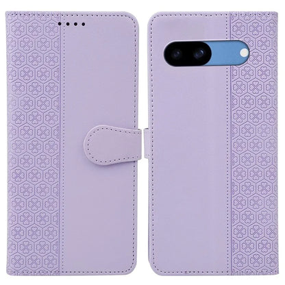 For Google Pixel 8a Case Magnetic Clasp Four-Leaf Clover Leather Phone Cover