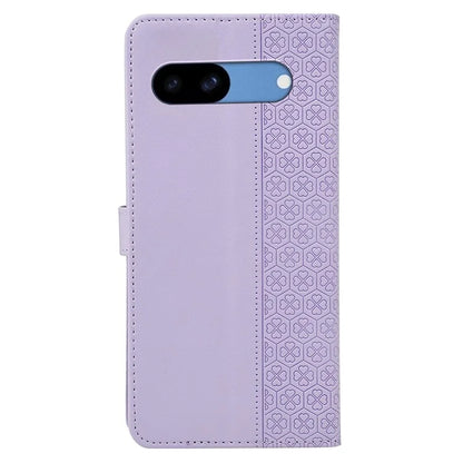 For Google Pixel 8a Case Magnetic Clasp Four-Leaf Clover Leather Phone Cover