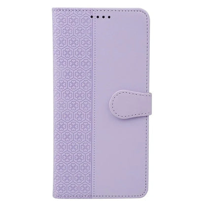 For iPhone 14 Pro Case Magnetic Clasp Four-Leaf Clover Leather Phone Cover