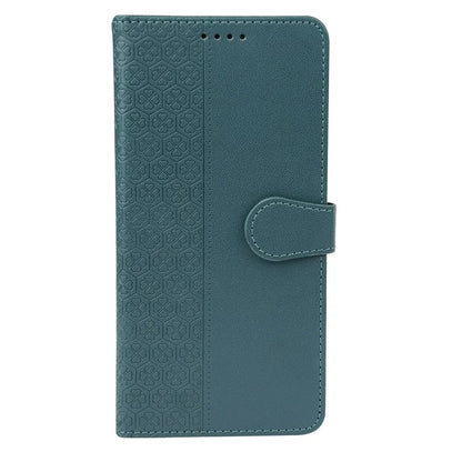 For iPhone 15 Pro Max Case Magnetic Clasp Four-Leaf Clover Leather Phone Cover