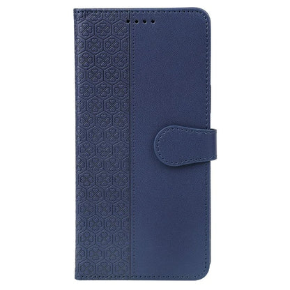 For iPhone 14 Pro Max Case Magnetic Clasp Four-Leaf Clover Leather Phone Cover
