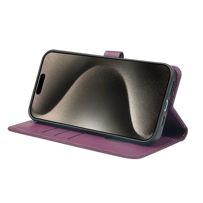 For iPhone 14 Pro Max Case Magnetic Clasp Four-Leaf Clover Leather Phone Cover