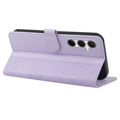 For Samsung Galaxy A54 5G Case Magnetic Clasp Four-Leaf Clover Leather Phone Cover