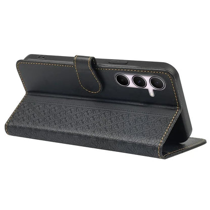 For Samsung Galaxy A05s 4G Case Magnetic Clasp Four-Leaf Clover Leather Phone Cover