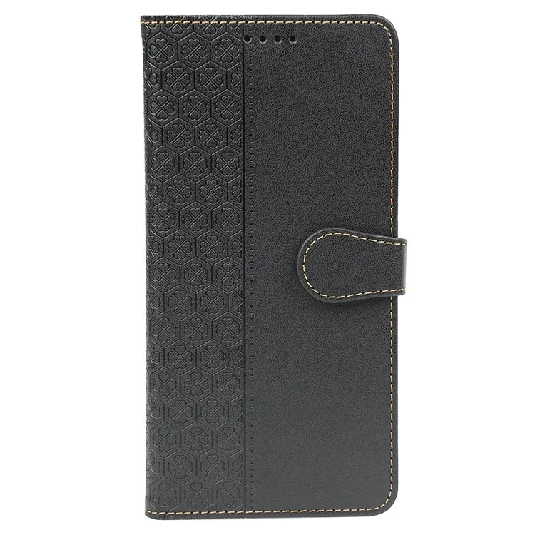 For Samsung Galaxy A05s 4G Case Magnetic Clasp Four-Leaf Clover Leather Phone Cover