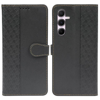 For Samsung Galaxy A55 5G Case Magnetic Clasp Four-Leaf Clover Leather Phone Cover