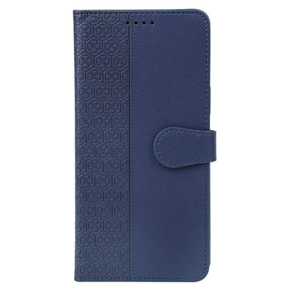 For Samsung Galaxy A25 5G (Global) (161.0 X 76.5 X 8.3mm) Case Magnetic Clasp Four-Leaf Clover Leather Phone Cover