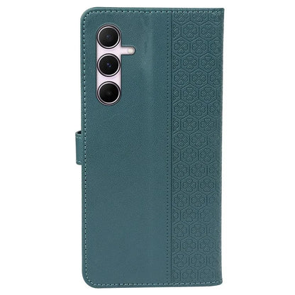 For Samsung Galaxy A25 5G (Global) (161.0 X 76.5 X 8.3mm) Case Magnetic Clasp Four-Leaf Clover Leather Phone Cover