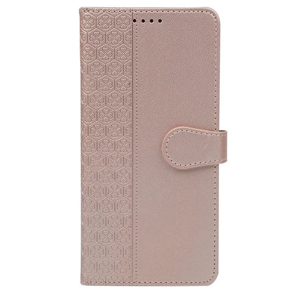 For Samsung Galaxy A25 5G (Global) (161.0 X 76.5 X 8.3mm) Case Magnetic Clasp Four-Leaf Clover Leather Phone Cover