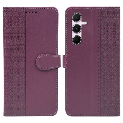 For Samsung Galaxy A25 5G (Global) (161.0 X 76.5 X 8.3mm) Case Magnetic Clasp Four-Leaf Clover Leather Phone Cover