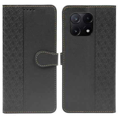 For Xiaomi Poco X6 Pro 5G  /  Redmi K70E 5G Case Magnetic Clasp Four-Leaf Clover Leather Phone Cover