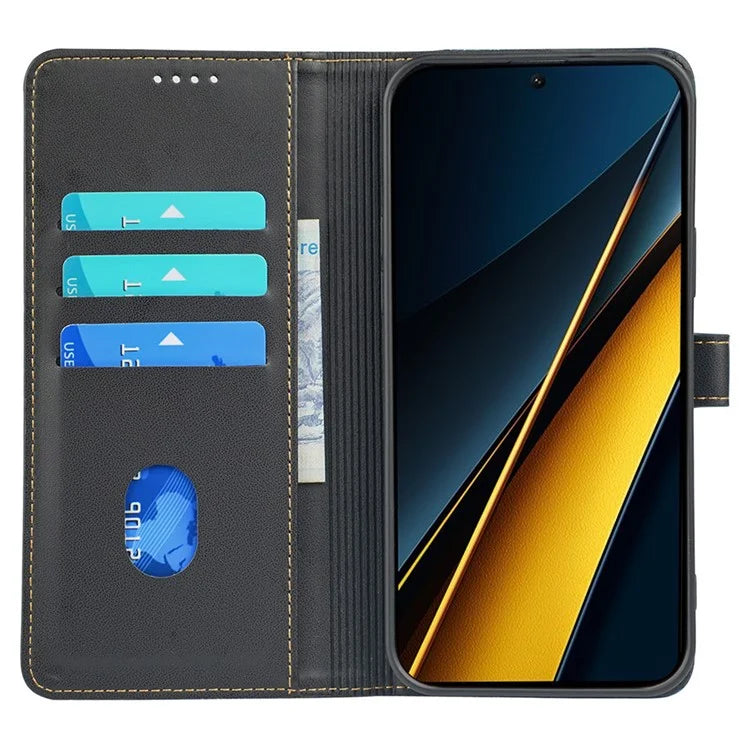 For Xiaomi Poco X6 Pro 5G  /  Redmi K70E 5G Case Magnetic Clasp Four-Leaf Clover Leather Phone Cover