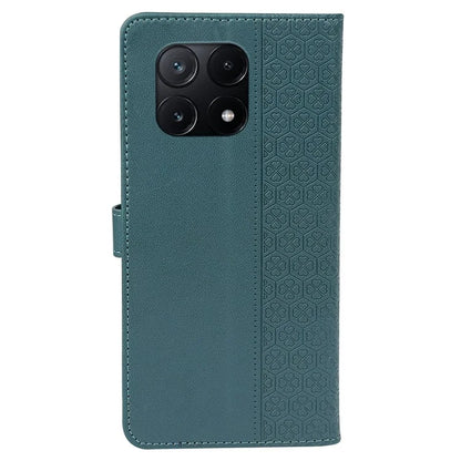 For Xiaomi Poco X6 Pro 5G  /  Redmi K70E 5G Case Magnetic Clasp Four-Leaf Clover Leather Phone Cover