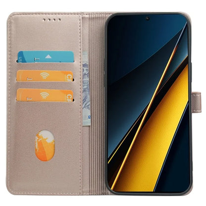 For Xiaomi Poco X6 Pro 5G  /  Redmi K70E 5G Case Magnetic Clasp Four-Leaf Clover Leather Phone Cover