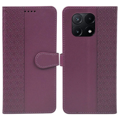 For Xiaomi Poco X6 Pro 5G  /  Redmi K70E 5G Case Magnetic Clasp Four-Leaf Clover Leather Phone Cover