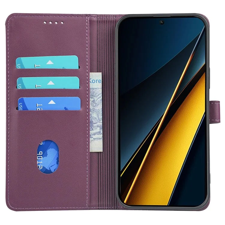 For Xiaomi Poco X6 Pro 5G  /  Redmi K70E 5G Case Magnetic Clasp Four-Leaf Clover Leather Phone Cover