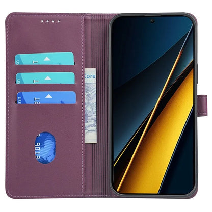 For Xiaomi Poco X6 Pro 5G  /  Redmi K70E 5G Case Magnetic Clasp Four-Leaf Clover Leather Phone Cover