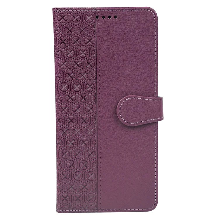 For Xiaomi Poco X6 Pro 5G  /  Redmi K70E 5G Case Magnetic Clasp Four-Leaf Clover Leather Phone Cover