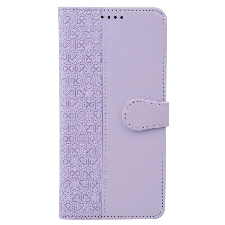 For Xiaomi Poco X6 Pro 5G  /  Redmi K70E 5G Case Magnetic Clasp Four-Leaf Clover Leather Phone Cover