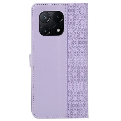 For Xiaomi Poco X6 Pro 5G  /  Redmi K70E 5G Case Magnetic Clasp Four-Leaf Clover Leather Phone Cover