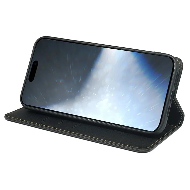 For iPhone 16 Plus Case Four-Leaf Clover Leather Flip Phone Cover Stand Wallet