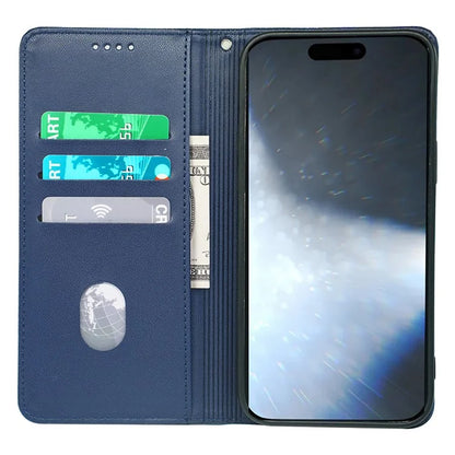 For iPhone 16 Plus Case Four-Leaf Clover Leather Flip Phone Cover Stand Wallet