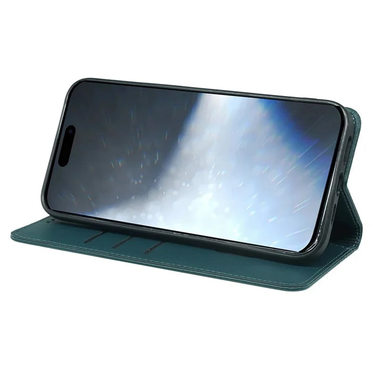 For iPhone 16 Plus Case Four-Leaf Clover Leather Flip Phone Cover Stand Wallet