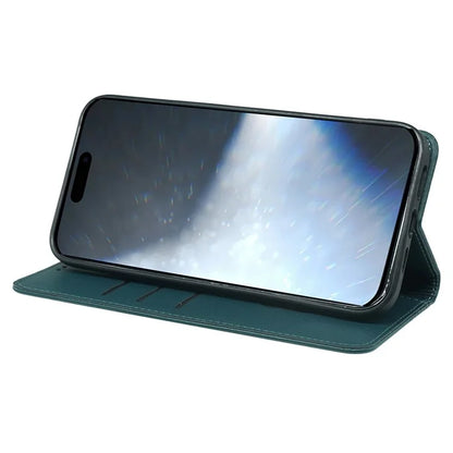 For iPhone 16 Plus Case Four-Leaf Clover Leather Flip Phone Cover Stand Wallet