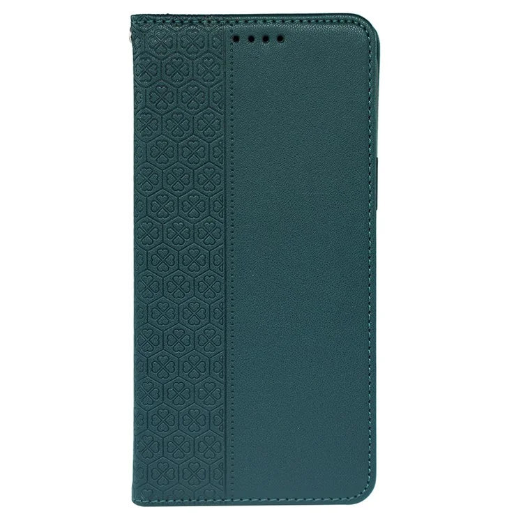 For iPhone 16 Plus Case Four-Leaf Clover Leather Flip Phone Cover Stand Wallet