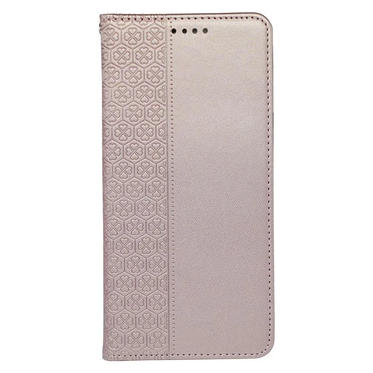 For iPhone 16 Plus Case Four-Leaf Clover Leather Flip Phone Cover Stand Wallet