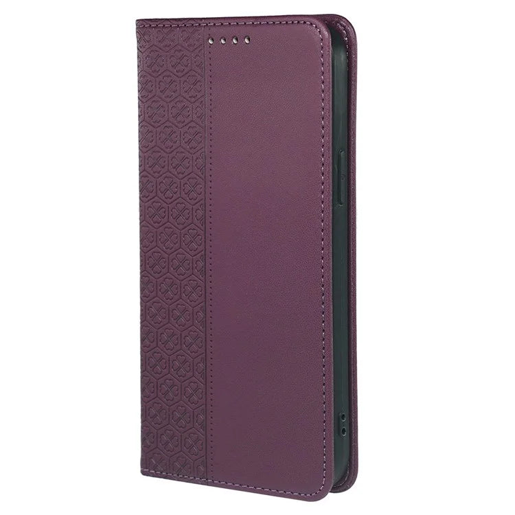 For Google Pixel 8a Case Four-Leaf Clover Leather Flip Phone Cover Stand Wallet