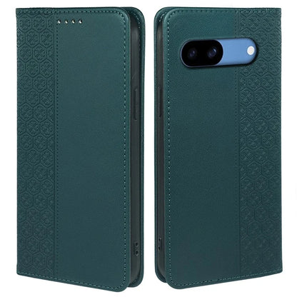 For Google Pixel 8a Case Four-Leaf Clover Leather Flip Phone Cover Stand Wallet