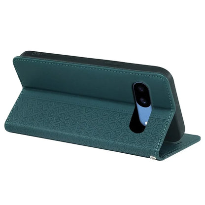 For Google Pixel 8a Case Four-Leaf Clover Leather Flip Phone Cover Stand Wallet