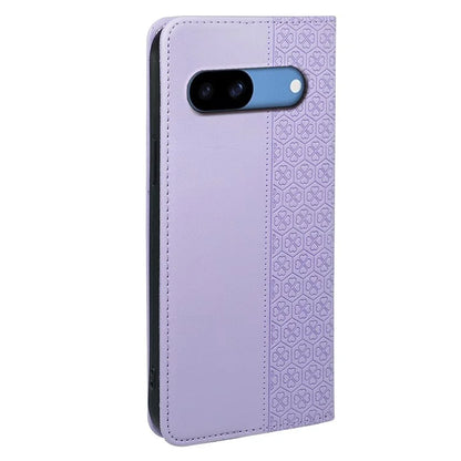 For Google Pixel 8a Case Four-Leaf Clover Leather Flip Phone Cover Stand Wallet