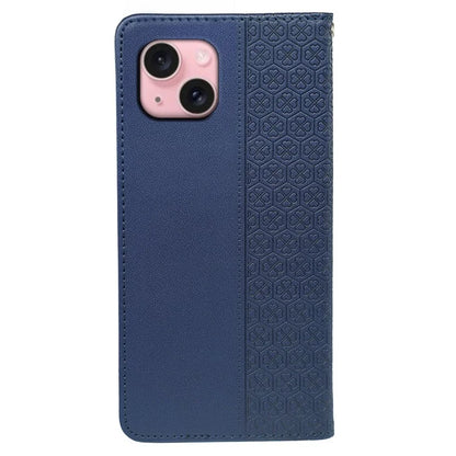 For iPhone 15 Case Four-Leaf Clover Leather Flip Phone Cover Stand Wallet