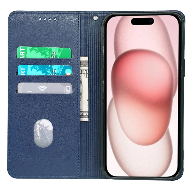 For iPhone 14 Case Four-Leaf Clover Leather Flip Phone Cover Stand Wallet