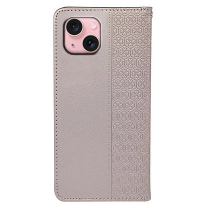 For iPhone 14 Case Four-Leaf Clover Leather Flip Phone Cover Stand Wallet