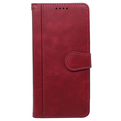 For iPhone 16 Pro Case Calf Texture Leather Stand Book Style Phone Cover
