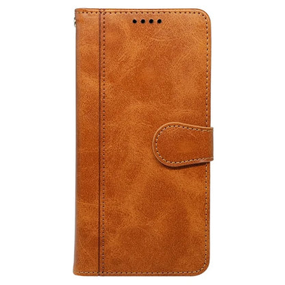 For iPhone 16 Pro Case Calf Texture Leather Stand Book Style Phone Cover