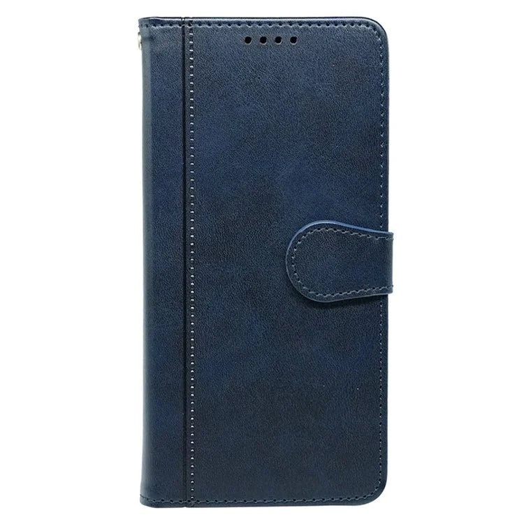 For iPhone 16 Pro Case Calf Texture Leather Stand Book Style Phone Cover