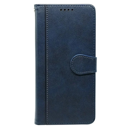 For iPhone 16 Pro Case Calf Texture Leather Stand Book Style Phone Cover