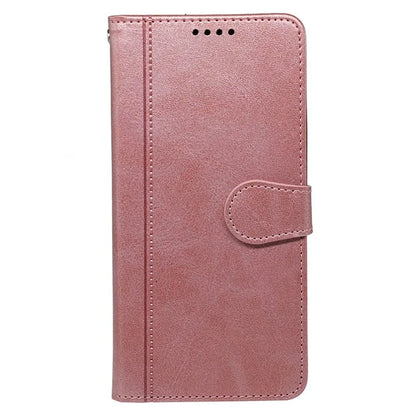 For iPhone 16 Pro Case Calf Texture Leather Stand Book Style Phone Cover