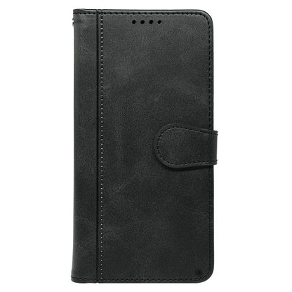 For iPhone 16 Plus Case Calf Texture Leather Stand Book Style Phone Cover