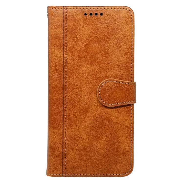For iPhone 16 Plus Case Calf Texture Leather Stand Book Style Phone Cover