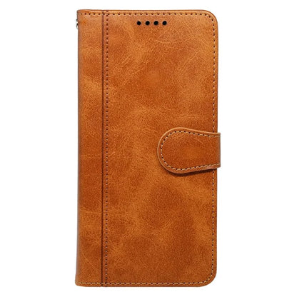 For iPhone 16 Case Calf Texture Leather Stand Book Style Phone Cover