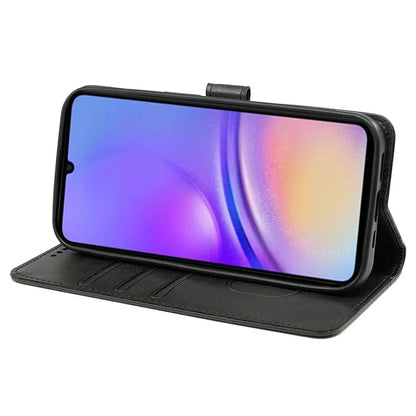 For Samsung Galaxy A06 Case Calf Texture Leather Stand Book Style Phone Cover