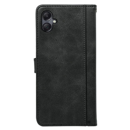 For Samsung Galaxy A06 Case Calf Texture Leather Stand Book Style Phone Cover