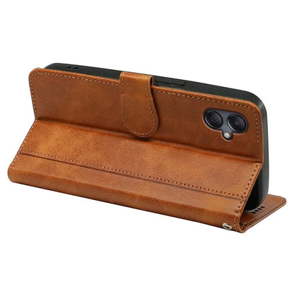 For Samsung Galaxy A06 Case Calf Texture Leather Stand Book Style Phone Cover